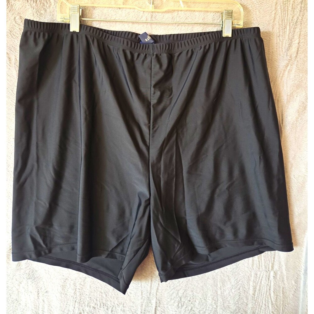 Swimsuits For All Women's Swim Shorts Size 30 Black Stretchy Neutral Modest